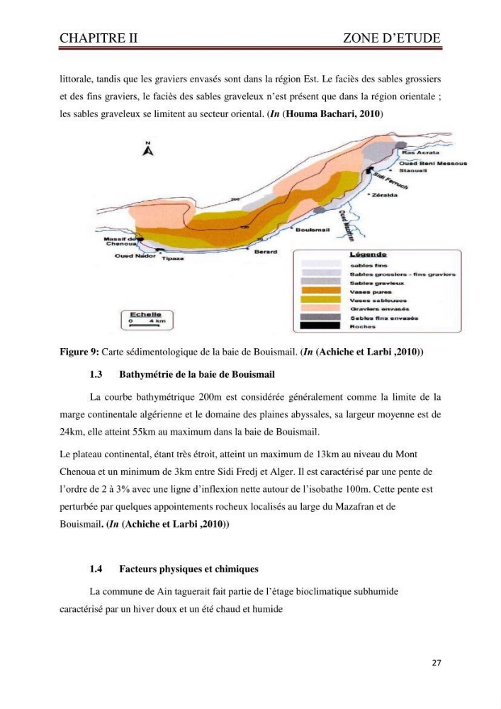 Caractérisation environnementale de la ferme d\'élevage de Daurade Sarl EAM : Ain tagourait Bouismail Tipaza
