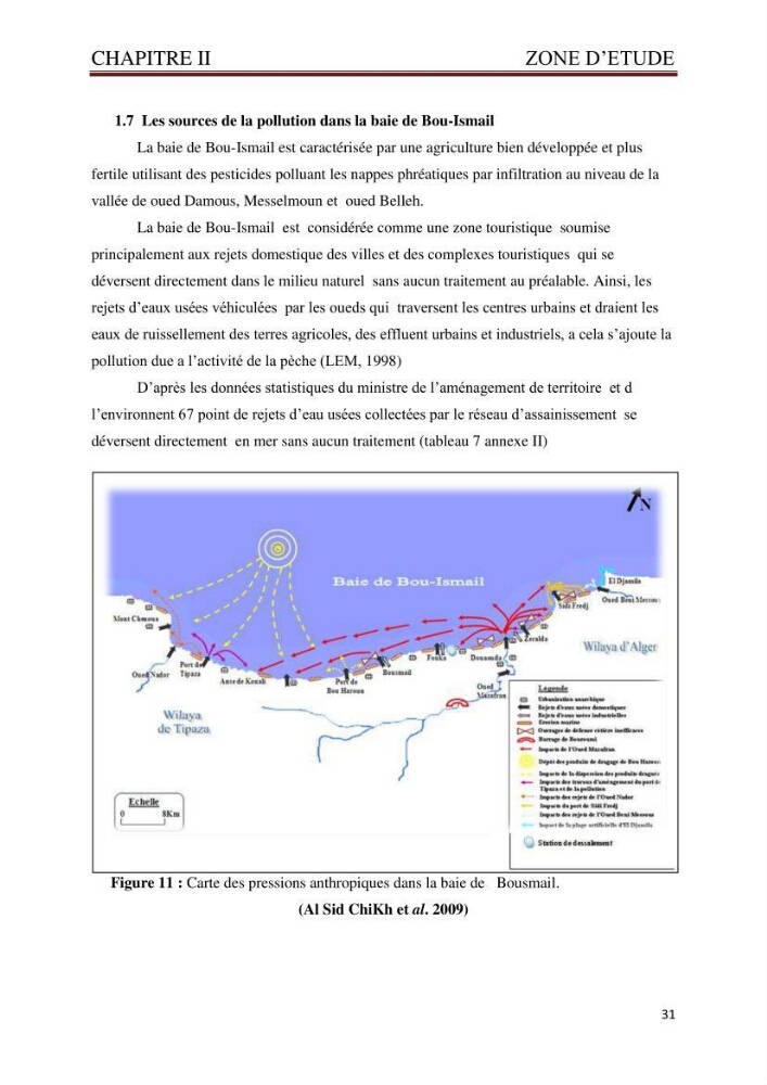 Caractérisation environnementale de la ferme d\'élevage de Daurade Sarl EAM : Ain tagourait Bouismail Tipaza