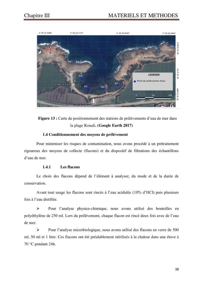 Caractérisation environnementale de la ferme d\'élevage de Daurade Sarl EAM : Ain tagourait Bouismail Tipaza