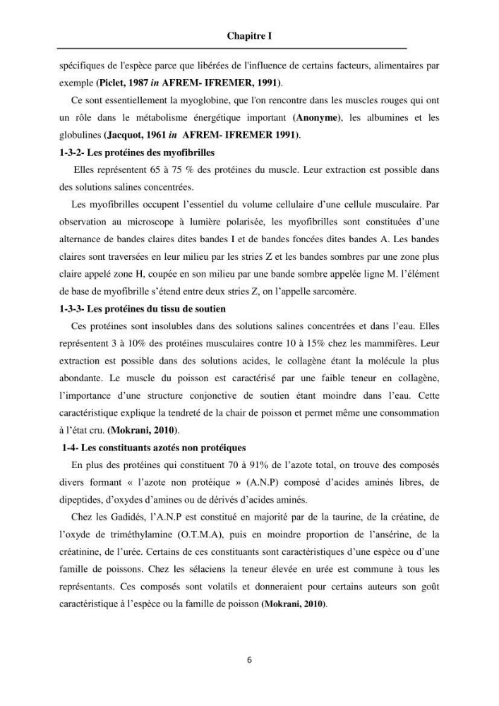 Evaluation de la qualité du poisson par méthodes physico-chimiques:
