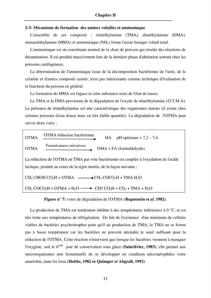 Evaluation de la qualité du poisson par méthodes physico-chimiques: