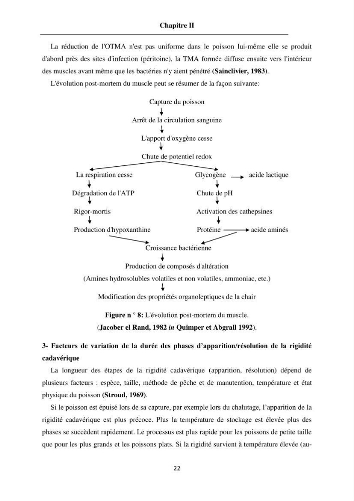 Evaluation de la qualité du poisson par méthodes physico-chimiques: