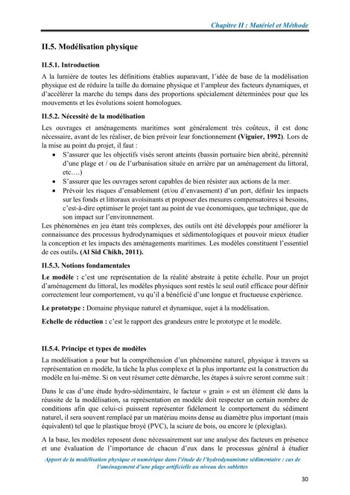 Apport de la modélisation physique et numérique dans l’étude de l’hydrodynamisme sédimentaire