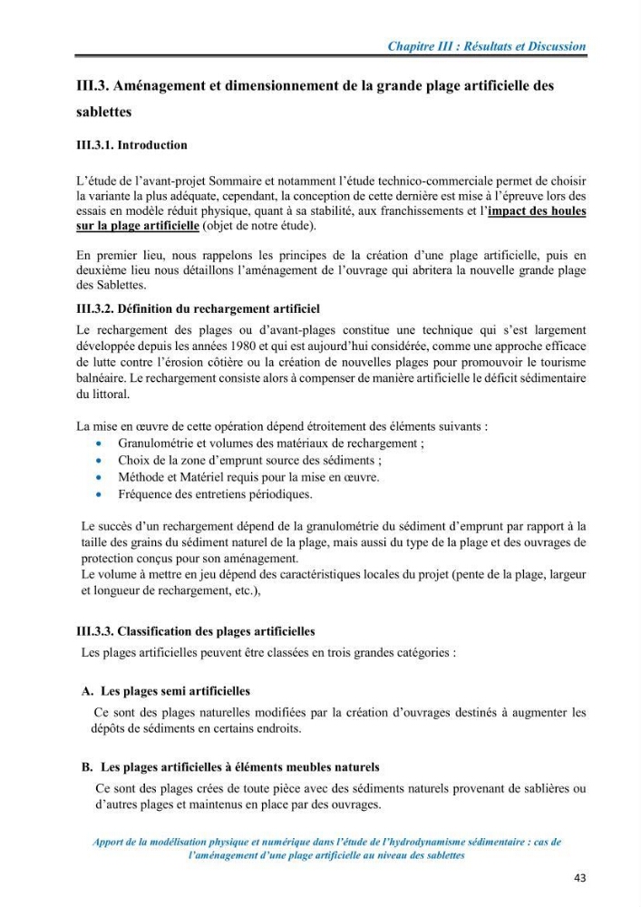 Apport de la modélisation physique et numérique dans l’étude de l’hydrodynamisme sédimentaire