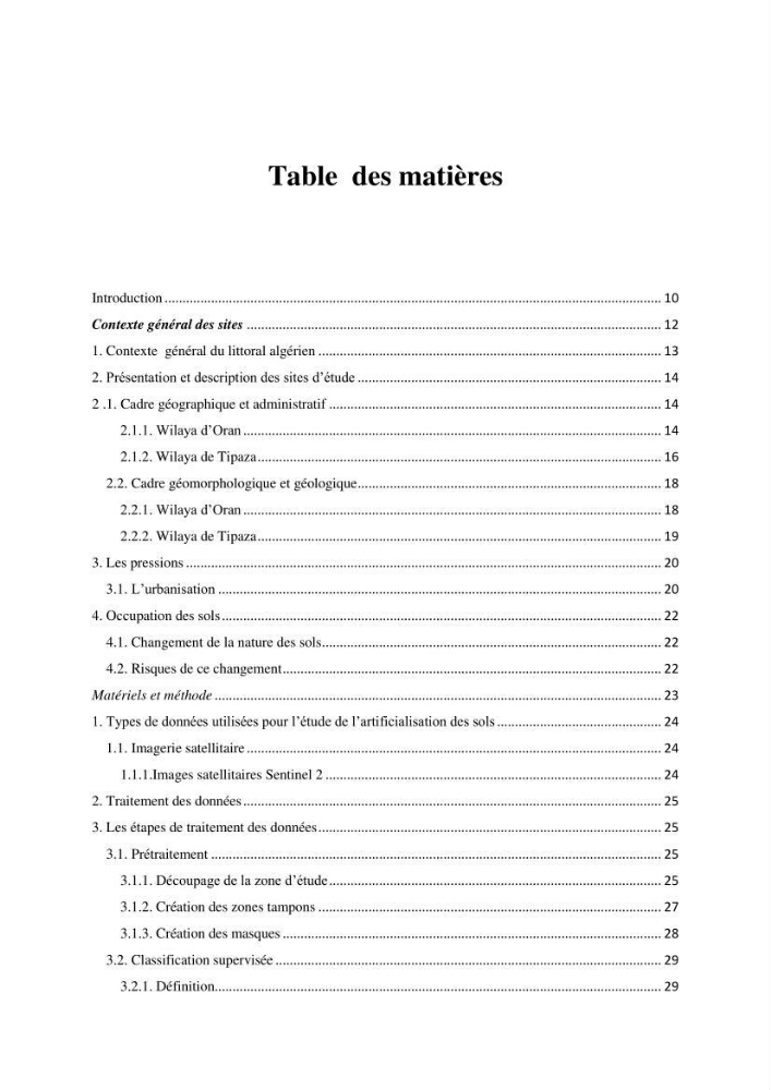 Analyse de l’artificialisation de la zone côtière en Algérie : Cas des wilayas d’Oran (Ouest) et de Tipaza (Centre)