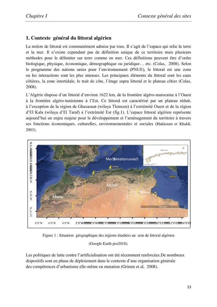 Analyse de l’artificialisation de la zone côtière en Algérie : Cas des wilayas d’Oran (Ouest) et de Tipaza (Centre)