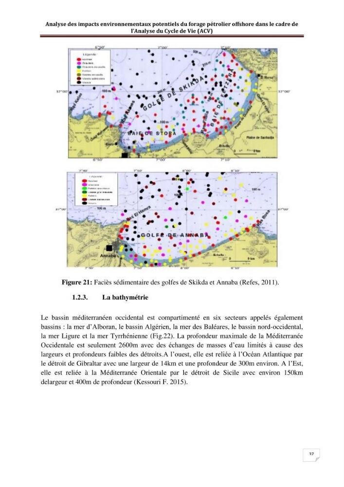 Analyse des impacts environnementaux potentiels du forage pétrolier offshore dans le cadre de l’Analyse du Cycle de Vie (ACV)