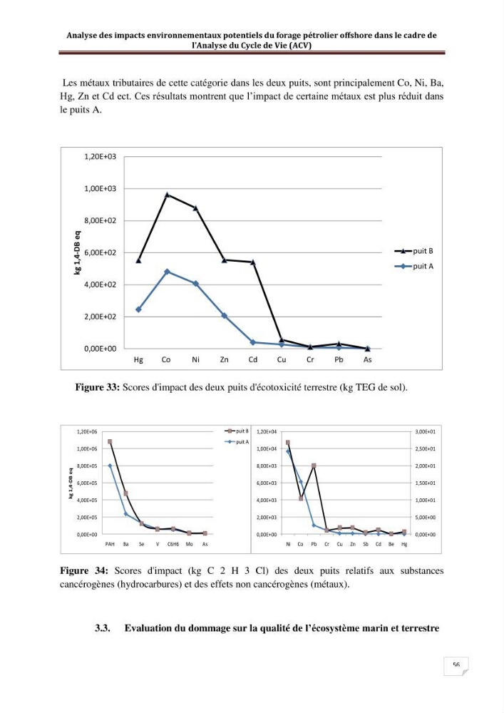 Analyse des impacts environnementaux potentiels du forage pétrolier offshore dans le cadre de l’Analyse du Cycle de Vie (ACV)