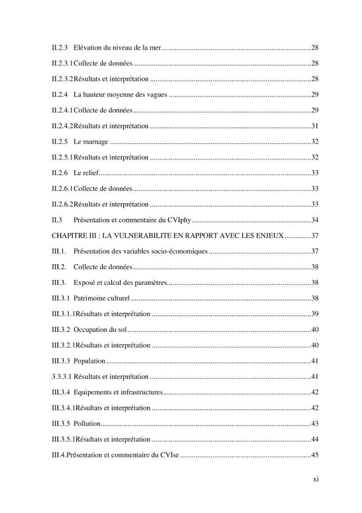 La vulnérabilité et la gestion de la zone côtière