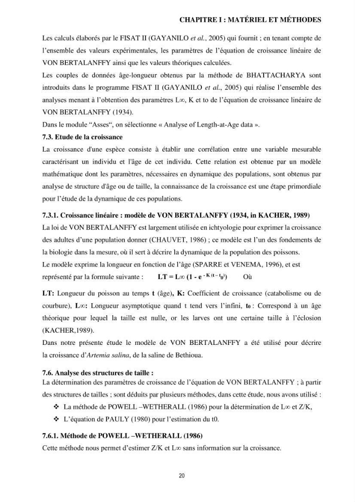 Mis en place des outils technologiques necessaires au developpement d\'un elevage d\'Artémia Salina du saline de Bethioua
