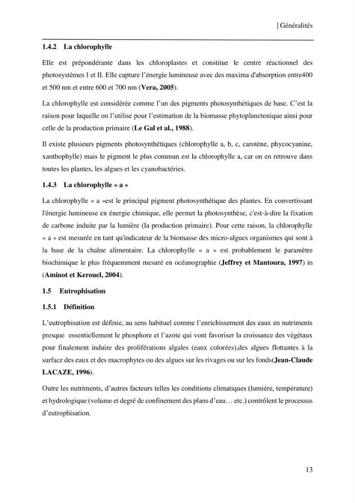 Etude et suivi des paramètres physico-chimiques et sels nutritifs dans les eaux côtières de la baie de Bou-Ismail