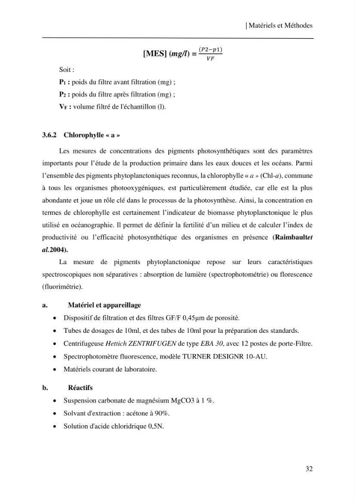 Etude et suivi des paramètres physico-chimiques et sels nutritifs dans les eaux côtières de la baie de Bou-Ismail