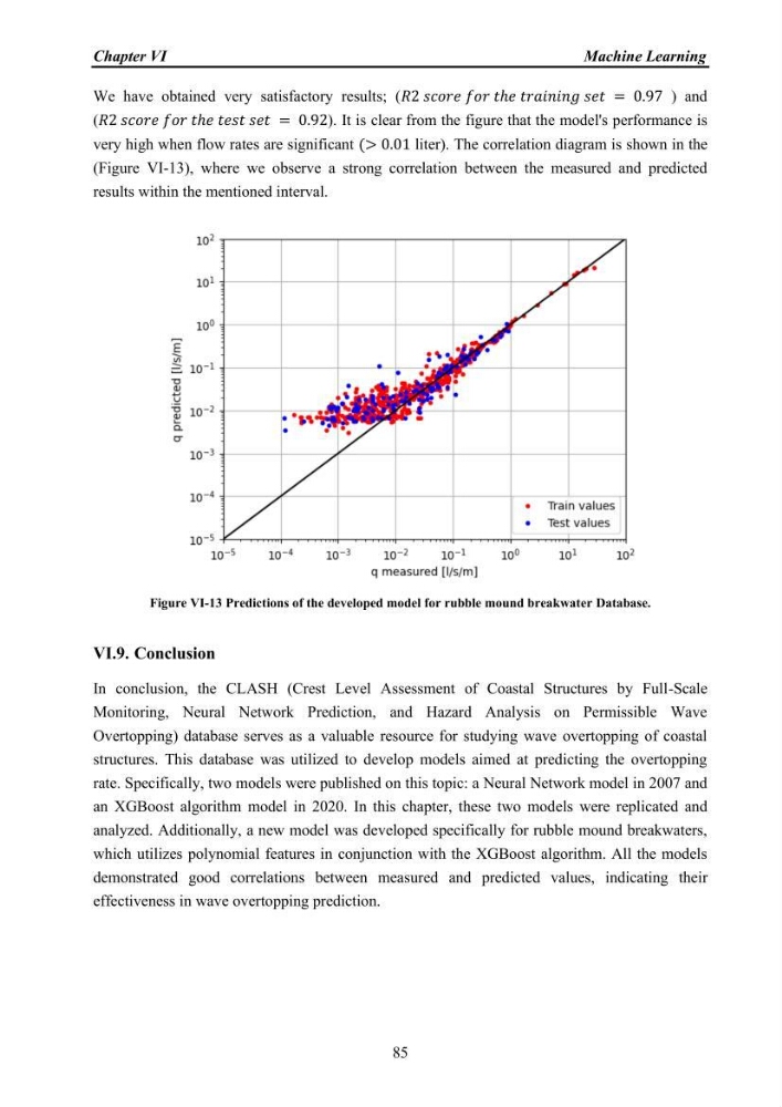 Wave overtopping predictions using machine learning technique