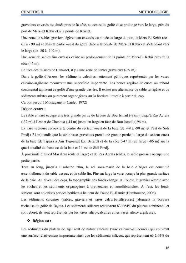 Inventaire des mollusques de la côte Algérienne: