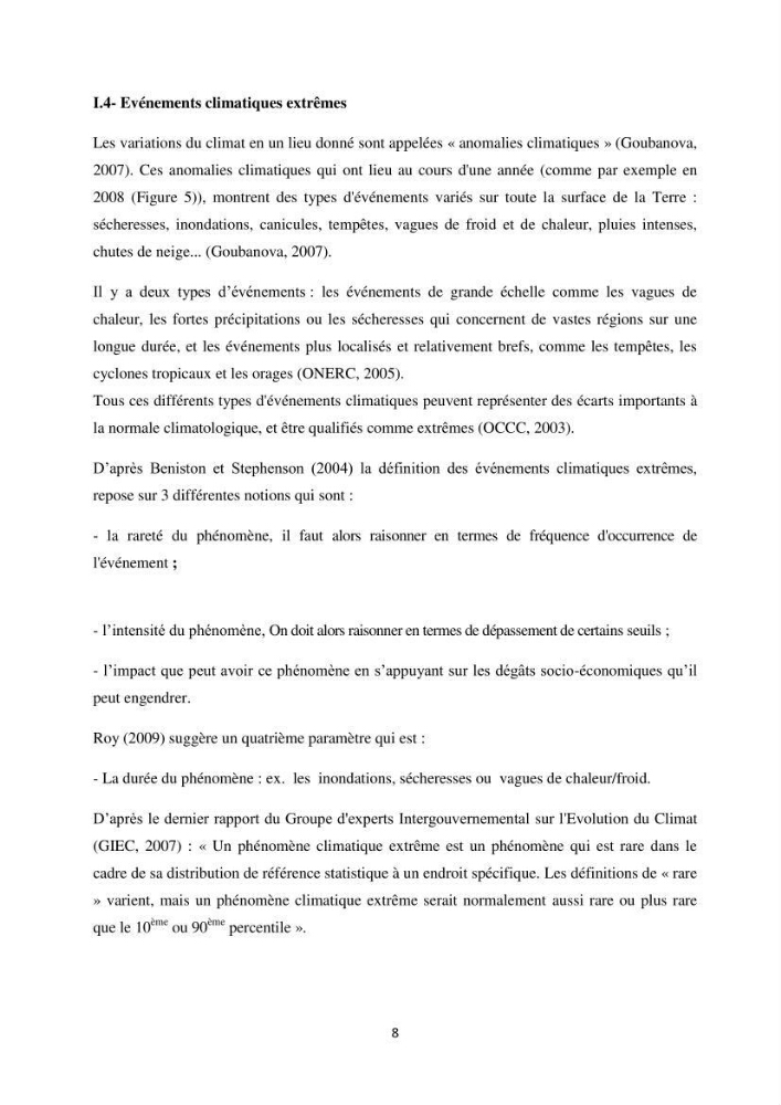 Etude des variabilités climatiques sur la côte Algerienne