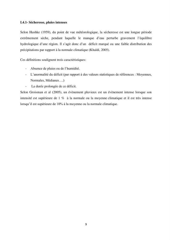 Etude des variabilités climatiques sur la côte Algerienne