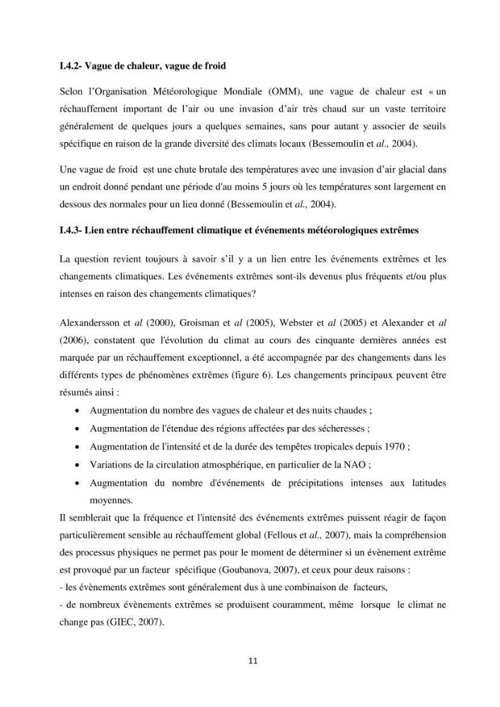 Etude des variabilités climatiques sur la côte Algerienne