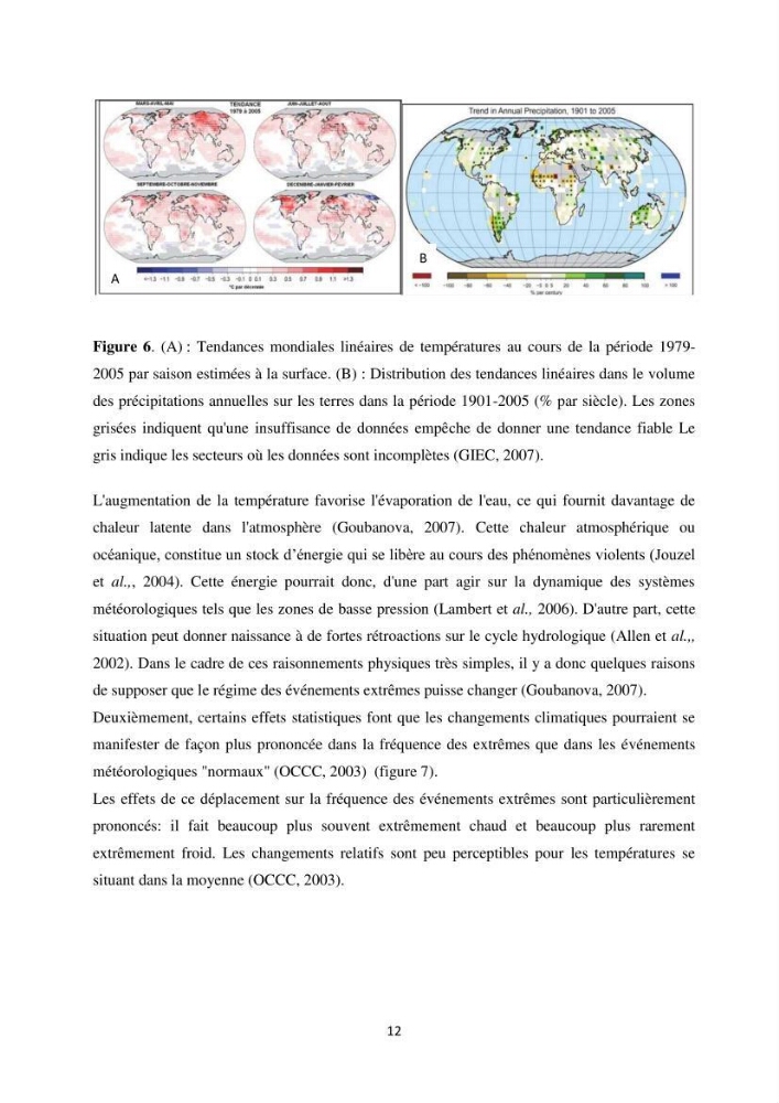 Etude des variabilités climatiques sur la côte Algerienne