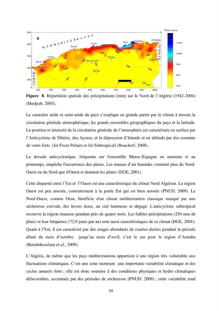 Etude des variabilités climatiques sur la côte Algerienne