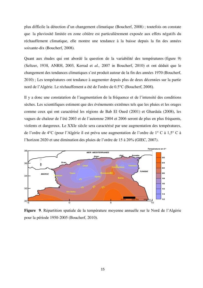 Etude des variabilités climatiques sur la côte Algerienne