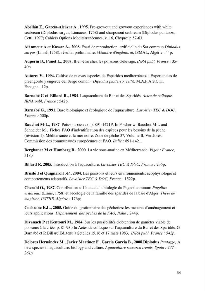 Gestion d\'un élevage de poisson d\'eau de mer