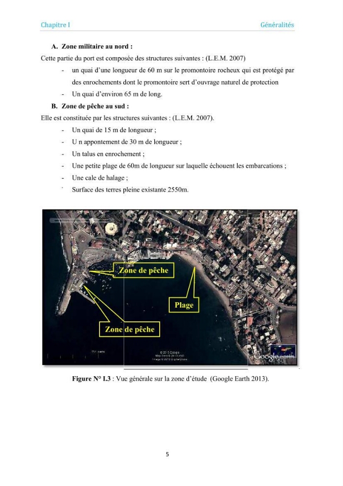 Proposition d\'aménagements du port de Tamentfoust