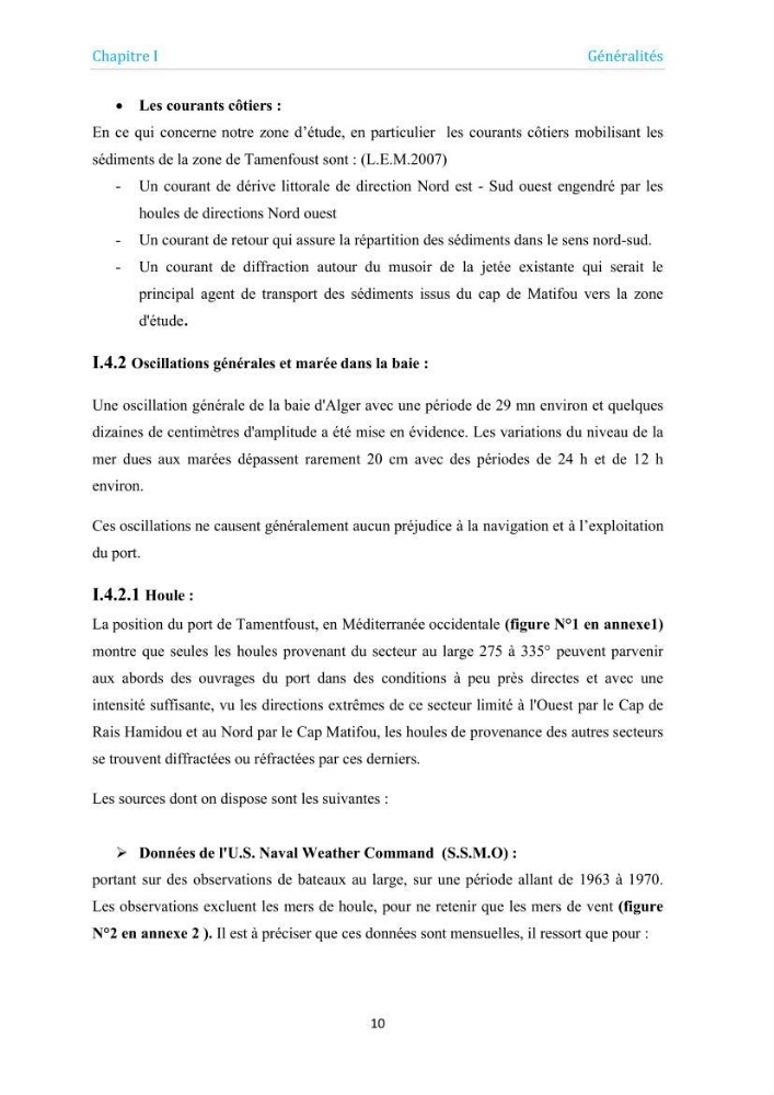 Proposition d\'aménagements du port de Tamentfoust