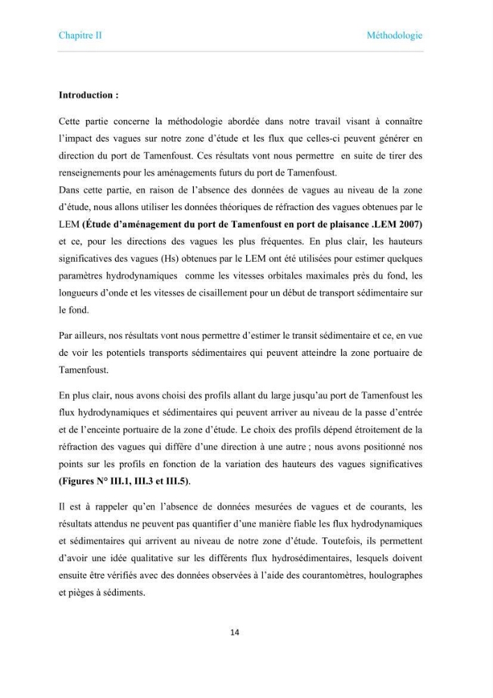 Proposition d\'aménagements du port de Tamentfoust