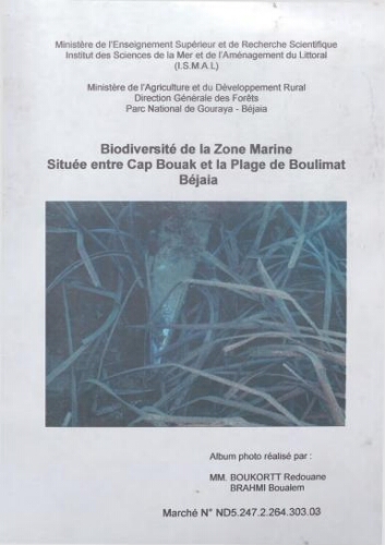 biodiversité de la zone marine située entre cap bouak et la plage de boulimat Bèjaia biodiversité de la zone marine située entre cap bouak et la plage de boulimat Bèjaia