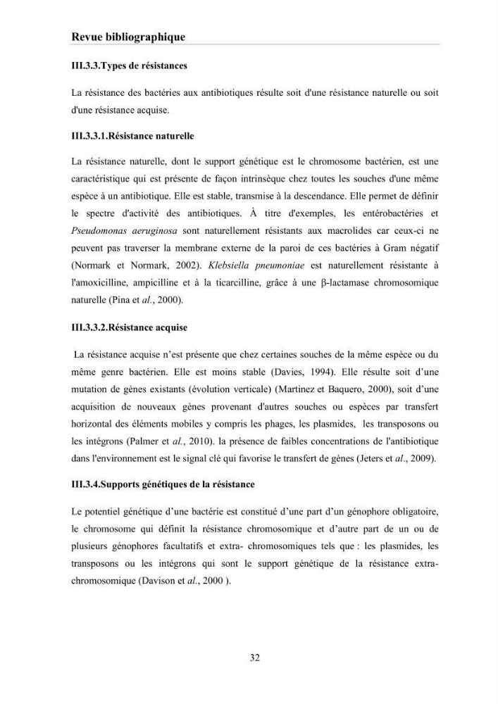 Evaluation et caractérisation de la résistance aux antibiotiques chez des bactéries à Gram négatif isolées à partir de milieux et d’animaux aquatiques:
