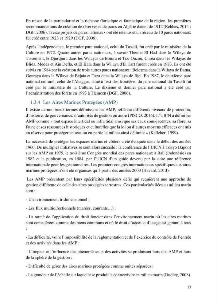 La gestion intégrée des parcs naturels côtiers: Cas du Parc National de Gouraya (PNC)? Bejaia