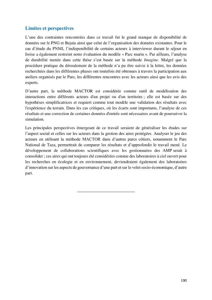 La gestion intégrée des parcs naturels côtiers: Cas du Parc National de Gouraya (PNC)? Bejaia