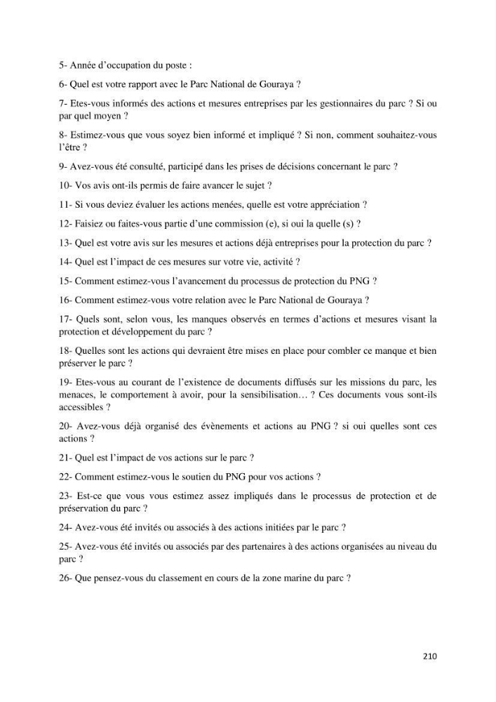 La gestion intégrée des parcs naturels côtiers: Cas du Parc National de Gouraya (PNC)? Bejaia