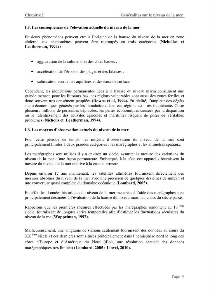 Contribution à la compréhension de la hausse Soudaine du Niveau de la mer