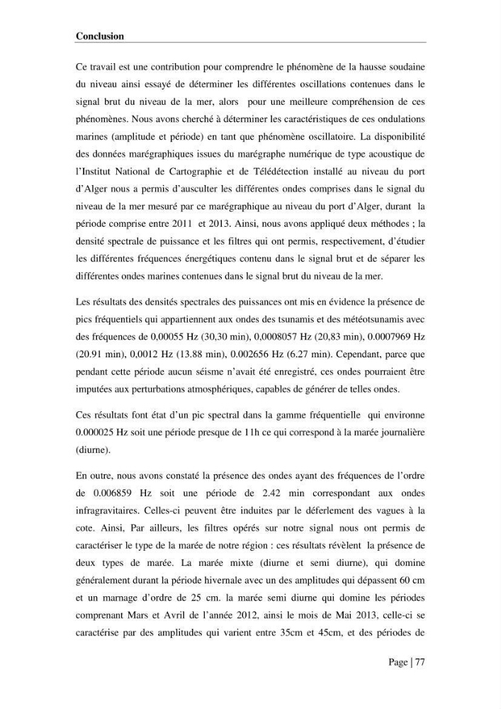 Contribution à la compréhension de la hausse Soudaine du Niveau de la mer
