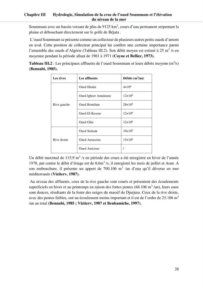 Hydrologie, modélisation hydro-sédimentaire et conception des ouvrages de protection : cas de la baie de Béjaia