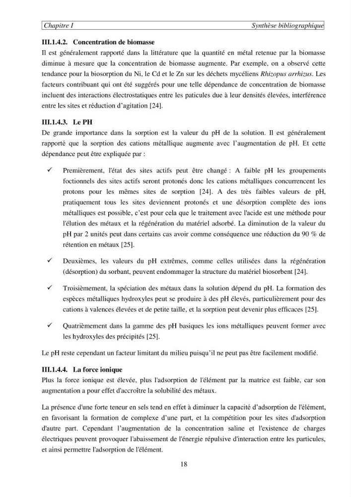 Etude de la rétention de césium en milieu aqueux par un biosorbant