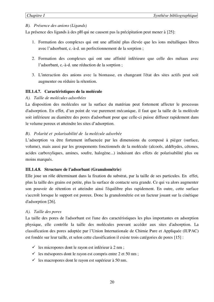 Etude de la rétention de césium en milieu aqueux par un biosorbant