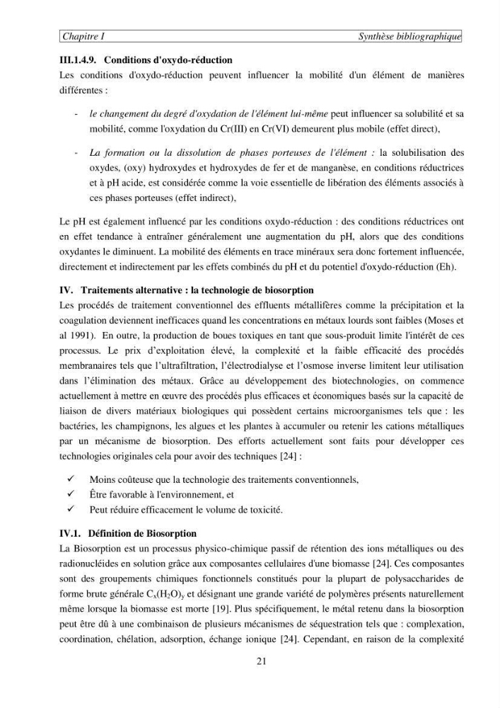 Etude de la rétention de césium en milieu aqueux par un biosorbant