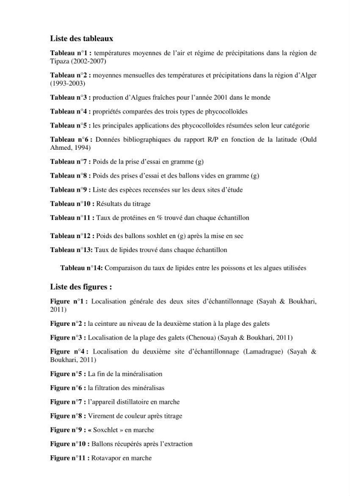 Etude de la flore algale de la région ouest d\' Alger