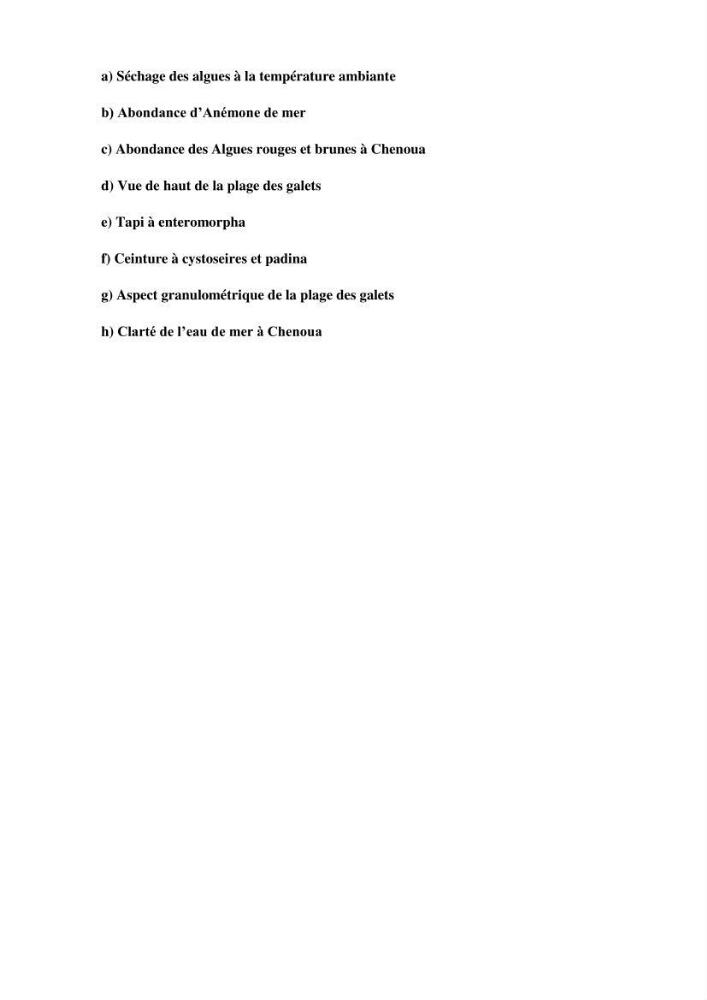Etude de la flore algale de la région ouest d\' Alger