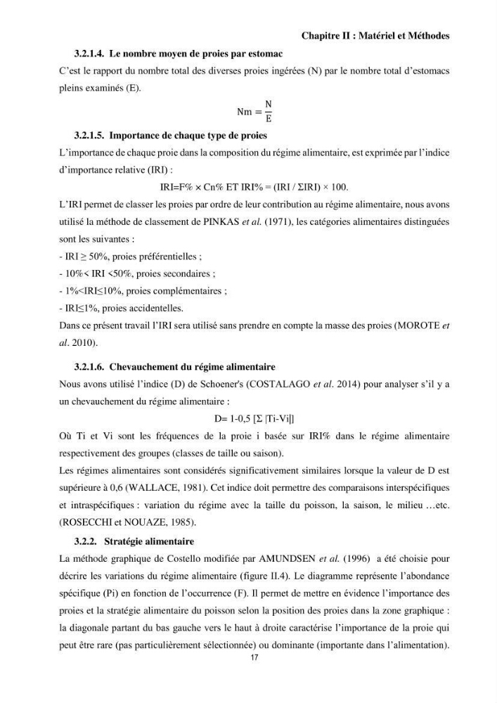 Contribution à l’étude comparative des stratégies alimentaires de cinq espèces de Labridae (Téléostéens, Perciformes) du bassin algérien.