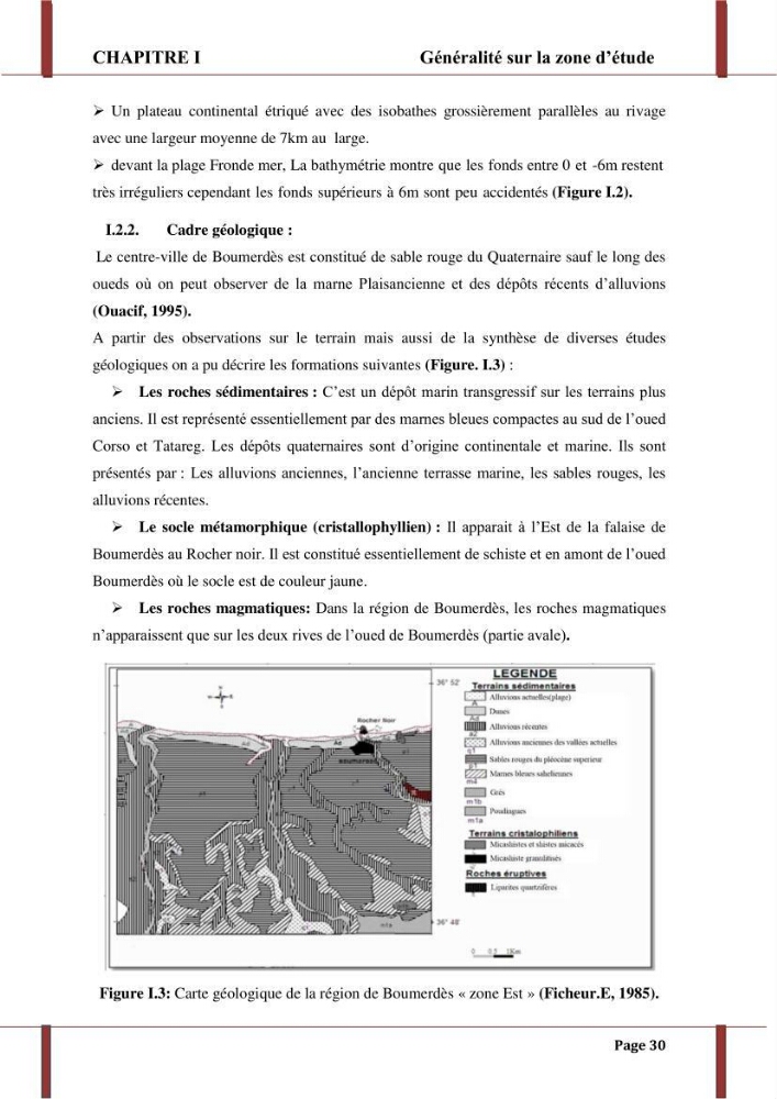 Processus morpho-sédimentaire et évolution multi-échelle de la plage front de mer de la ville de boumerdes