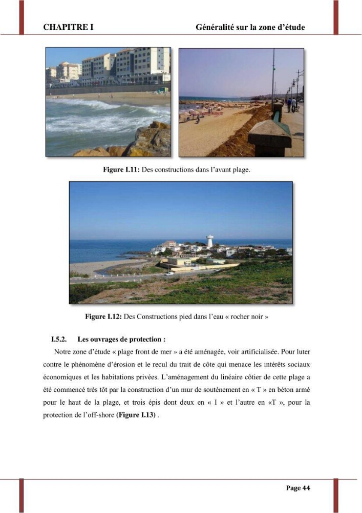 Processus morpho-sédimentaire et évolution multi-échelle de la plage front de mer de la ville de boumerdes