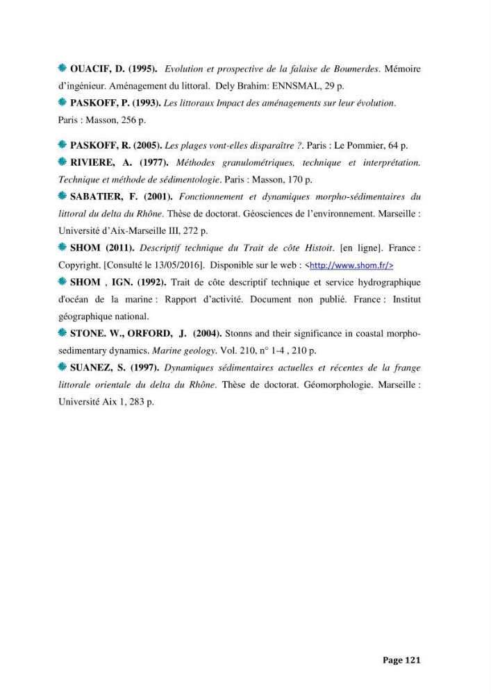 Processus morpho-sédimentaire et évolution multi-échelle de la plage front de mer de la ville de boumerdes