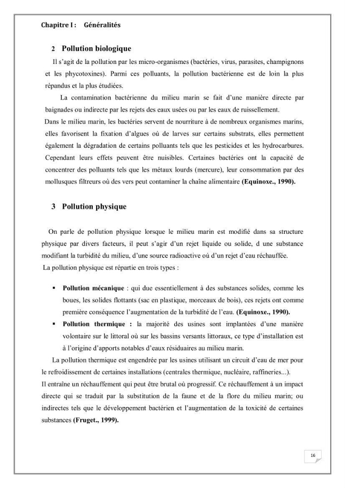 Evaluation de la pollution marine dans la baie d\'Alger et la baie d\'El Djamila
