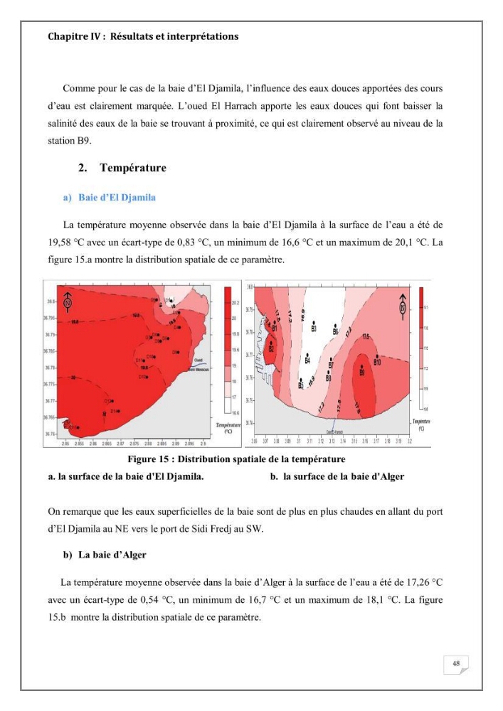 Evaluation de la pollution marine dans la baie d\'Alger et la baie d\'El Djamila