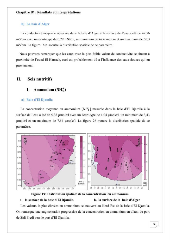 Evaluation de la pollution marine dans la baie d\'Alger et la baie d\'El Djamila