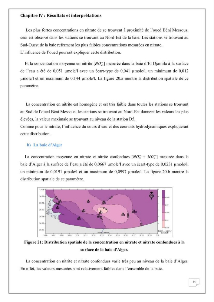 Evaluation de la pollution marine dans la baie d\'Alger et la baie d\'El Djamila