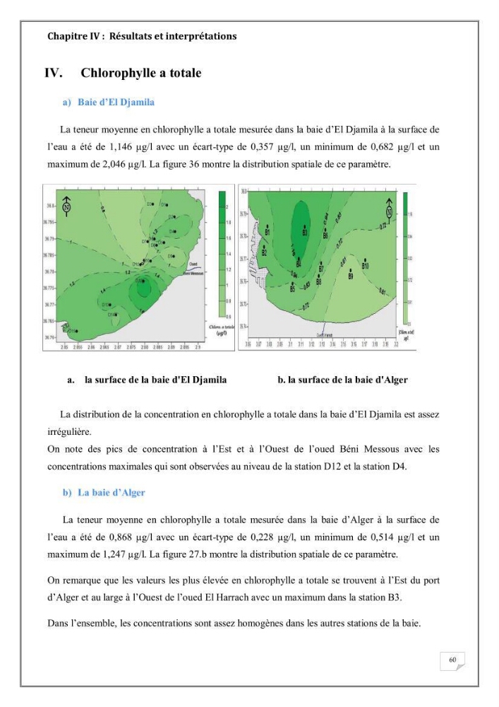 Evaluation de la pollution marine dans la baie d\'Alger et la baie d\'El Djamila